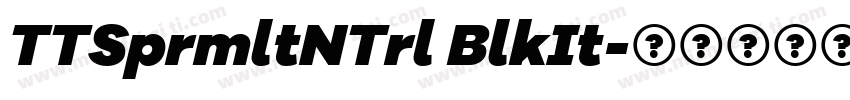 TTSprmltNTrl BlkIt字体转换